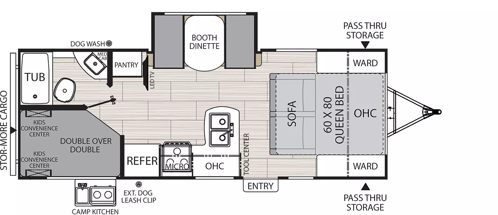 Northern Spirit Xtr 2146BHX - DSO Floorplan