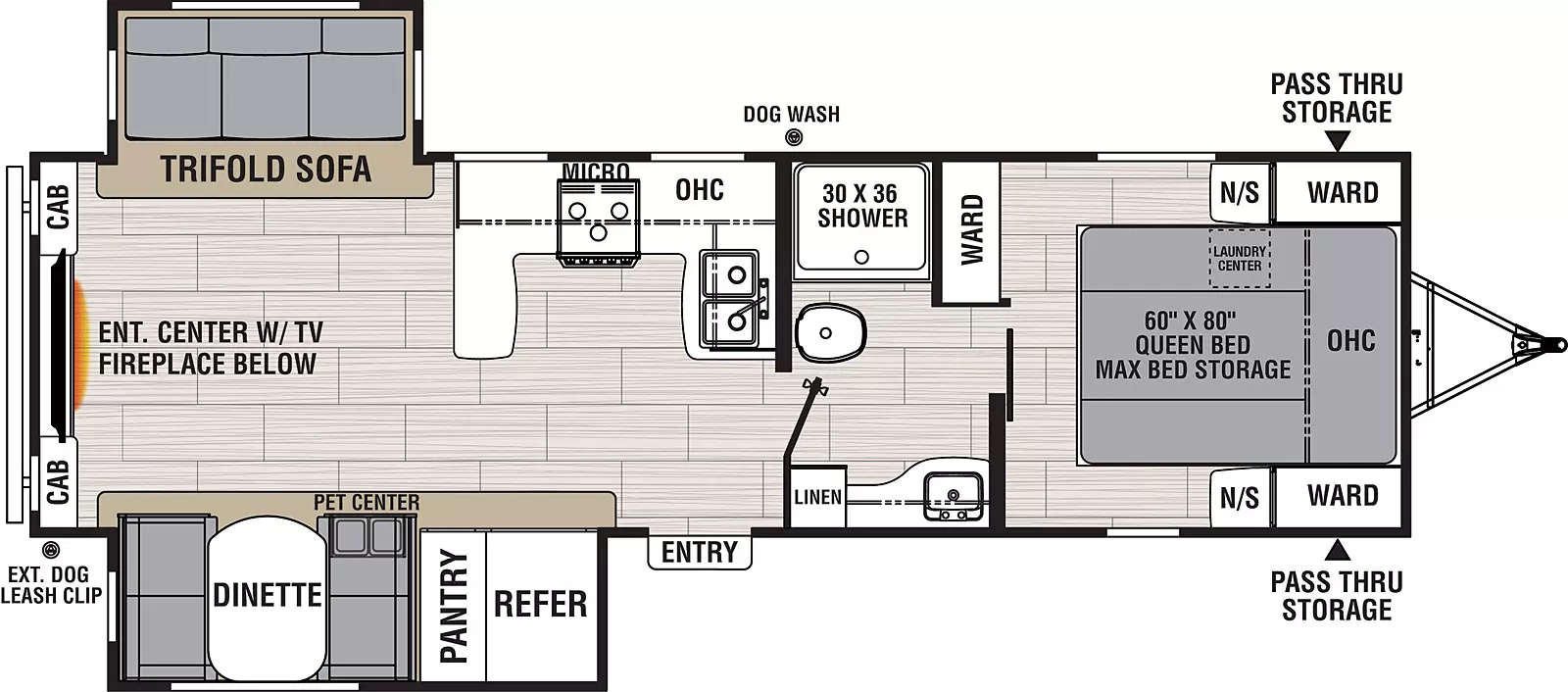 Northern Spirit 2764RE Floorplan