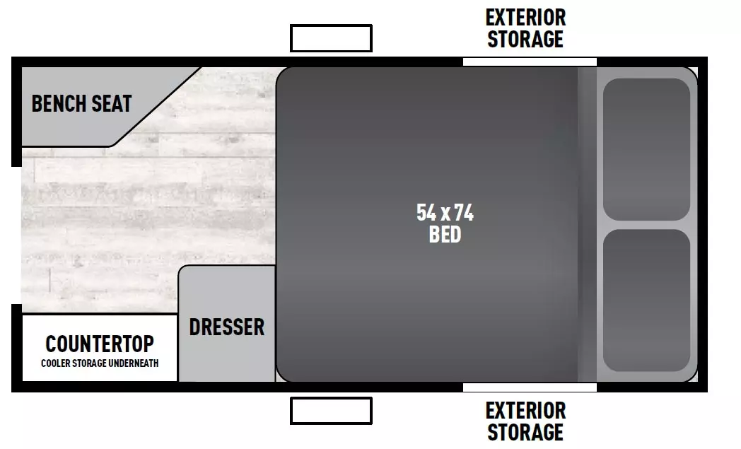 Clipper Camping Trailers Escape 9.0 TD Floorplan